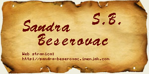 Sandra Beserovac vizit kartica